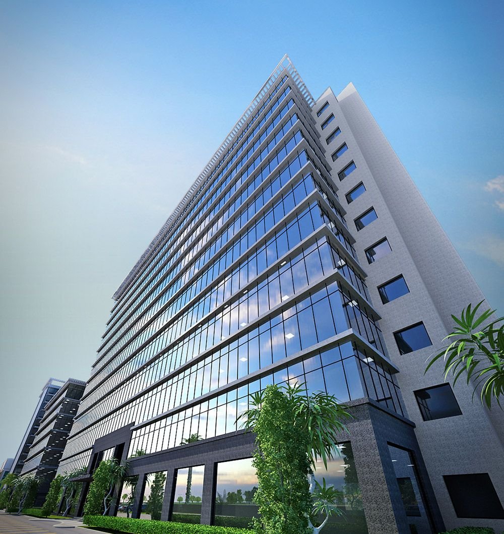 RPS Infinia — premium glass office tower at 12th Avenue, Faridabad